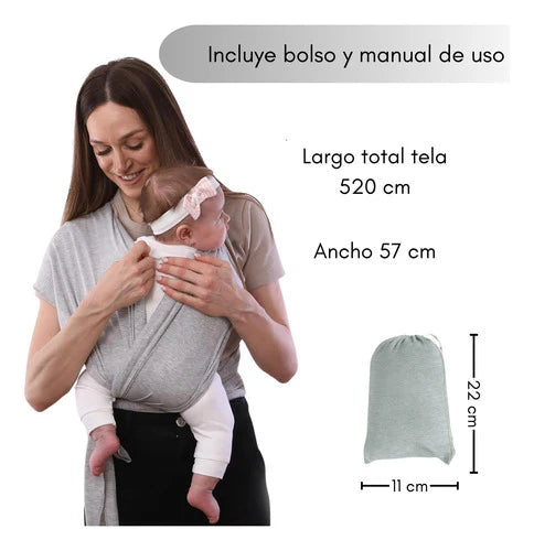 Fular Portabebés Ergonómico Elástico