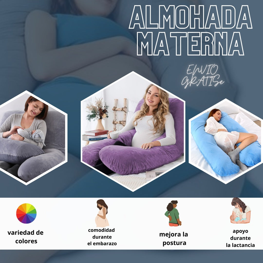 ALMOHADA PARA EMBARAZADAS  CON RELLENO